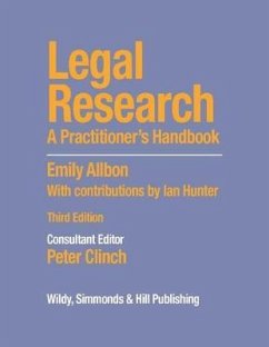 Legal Research: A Practitioner's Handbook - Allbon, Emily