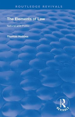 The Elements of Law - Hobbes, Thomas