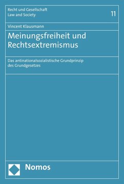 Meinungsfreiheit und Rechtsextremismus (eBook, PDF) - Klausmann, Vincent