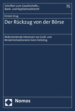 Der Rückzug von der Börse (eBook, PDF) - Krug, Kirsten