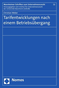 Cover Tarifentwicklungen nach einem Betriebsübergang (eBook, PDF)