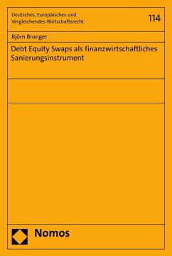 Debt Equity Swaps als finanzwirtschaftliches Sanierungsinstrument (eBook, PDF) - Bronger, Björn