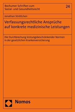 Cover Verfassungsrechtliche Ansprüche auf konkrete medizinische Leistungen (eBook, PDF)