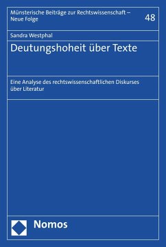 Deutungshoheit über Texte (eBook, PDF) - Westphal, Sandra