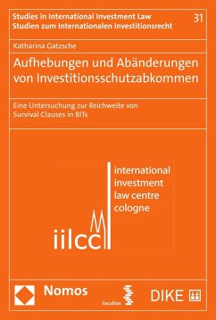 Cover Aufhebungen und Abänderungen von Investitionsschutzabkommen (eBook, PDF)