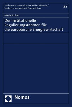 Der institutionelle Regulierungsrahmen für die europäische Energiewirtschaft (eBook, PDF) - Schüler, Maria
