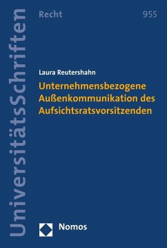 Unternehmensbezogene Außenkommunikation des Aufsichtsratsvorsitzenden (eBook, PDF) - Reutershahn, Laura