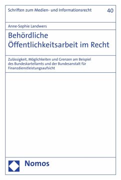 Behördliche Öffentlichkeitsarbeit im Recht (eBook, PDF) - Landwers, Anne-Sophie
