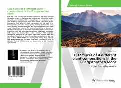 CO2 fluxes of 4 different plant compositions in the Püergschachen Moor
