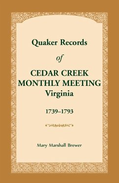 Quaker Records of Cedar Creek Monthly Meeting - Brewer, Mary Marshall