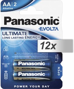 12x2 Panasonic Evolta LR 6 Mignon LR6EGE/2BP