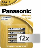 12x4 Panasonic Alkaline Power Micro AAA LR03