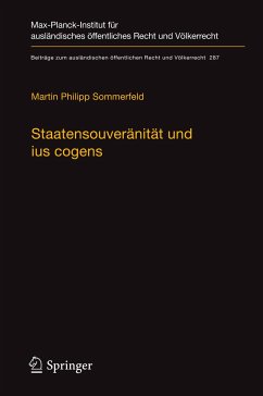 Staatensouveränität und ius cogens - Sommerfeld, Martin Philipp