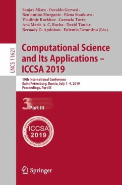 Computational Science and Its Applications ¿ ICCSA 2019