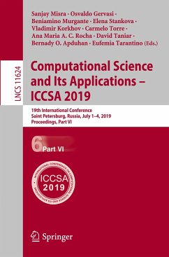 Computational Science and Its Applications ¿ ICCSA 2019
