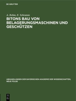 Cover Bitons Bau von Belagerungsmaschinen und Geschützen