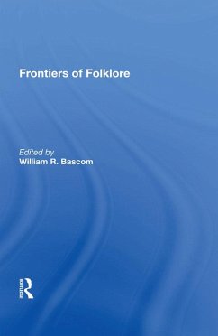 Frontiers Of Folklore/h (eBook, PDF)