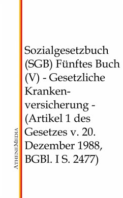 Sozialgesetzbuch (SGB) - Fünftes Buch (V) (eBook, ePUB)