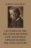 Lectures on the Relation between Law and Public Opinion during the 19th Century (eBook, ePUB)