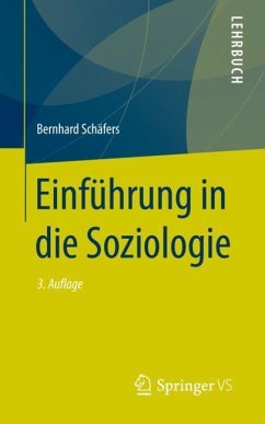 Einführung in die Soziologie - Schäfers, Bernhard