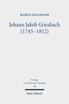 Cover Johann Jakob Griesbach (1745-1812)
