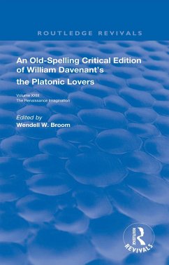 Cover William Davenant's The Platonic Lovers (eBook, PDF)