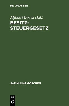 Cover Besitzsteuergesetz (eBook, PDF)