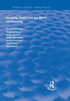 Cover Housing Need and the Need for Housing (eBook, PDF)