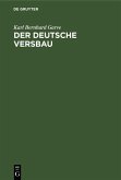 Der deutsche Versbau (eBook, PDF)