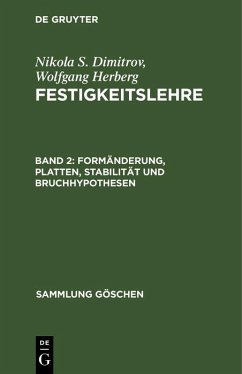 Cover Formänderung, Platten, Stabilität und Bruchhypothesen (eBook, PDF)