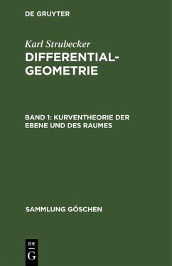 Kurventheorie der Ebene und des Raumes (eBook, PDF) - Strubecker, Karl