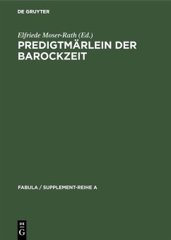 Cover Predigtmärlein der Barockzeit (eBook, PDF)