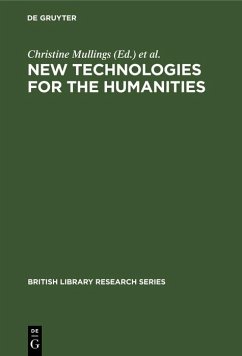 Cover New Technologies for the Humanities (eBook, PDF)