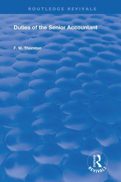 Cover Duties of the Senior Accountant (eBook, PDF)