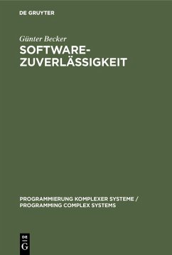 Softwarezuverlässigkeit (eBook, PDF) - Becker, Günter