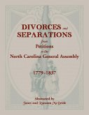 Divorces and Separations from Petitions to the North Carolina General Assembly, 1779-1837