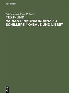 Cover Text- und Variantenkonkordanz zu Schillers 