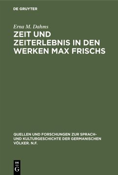 Cover Zeit und Zeiterlebnis in den Werken Max Frischs (eBook, PDF)