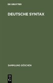 Deutsche Syntax (eBook, PDF)