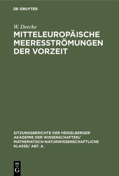Cover Mitteleuropäische Meeresströmungen der Vorzeit (eBook, PDF)