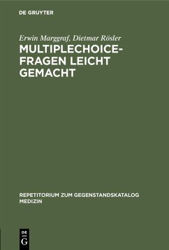 Multiplechoice-Fragen leicht gemacht (eBook, PDF) - Marggraf, Erwin; Rösler, Dietmar
