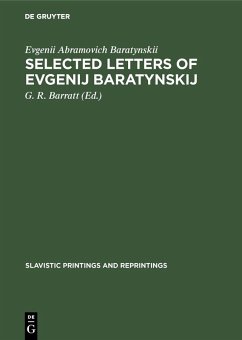 Selected letters of Evgenij Baratynskij (eBook, PDF) - Baratynskii, Evgenii Abramovich