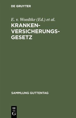 Cover Krankenversicherungsgesetz (eBook, PDF)