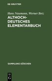 Althochdeutsches Elementarbuch (eBook, PDF)