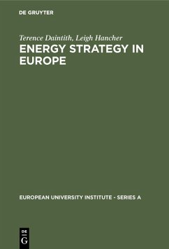 Energy Strategy in Europe (eBook, PDF) - Daintith, Terence; Hancher, Leigh