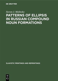 Cover Patterns of Ellipsis in Russian Compound Noun Formations (eBook, PDF)