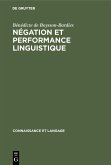 Négation et performance linguistique (eBook, PDF)