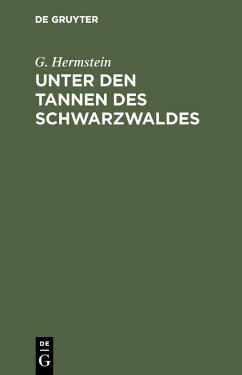 Cover Unter den Tannen des Schwarzwaldes (eBook, PDF)