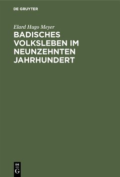 Cover Badisches Volksleben im neunzehnten Jahrhundert (eBook, PDF)