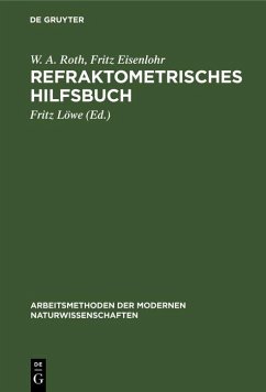 Cover Refraktometrisches Hilfsbuch (eBook, PDF)